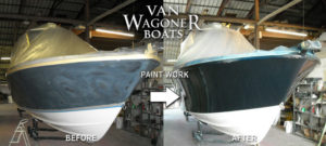 van wagoner boats boat fiberglass repair painting
